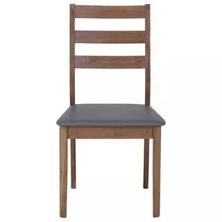 Beliani Set mit 2 Stühlen aus Gummibaumholz Klassisch MODESTO  
