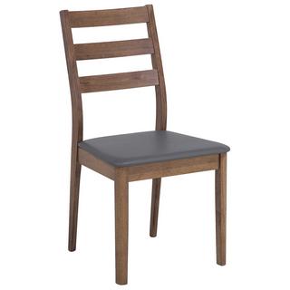 Beliani Lot de 2 chaises en Bois d'hévéa Traditionnel MODESTO  