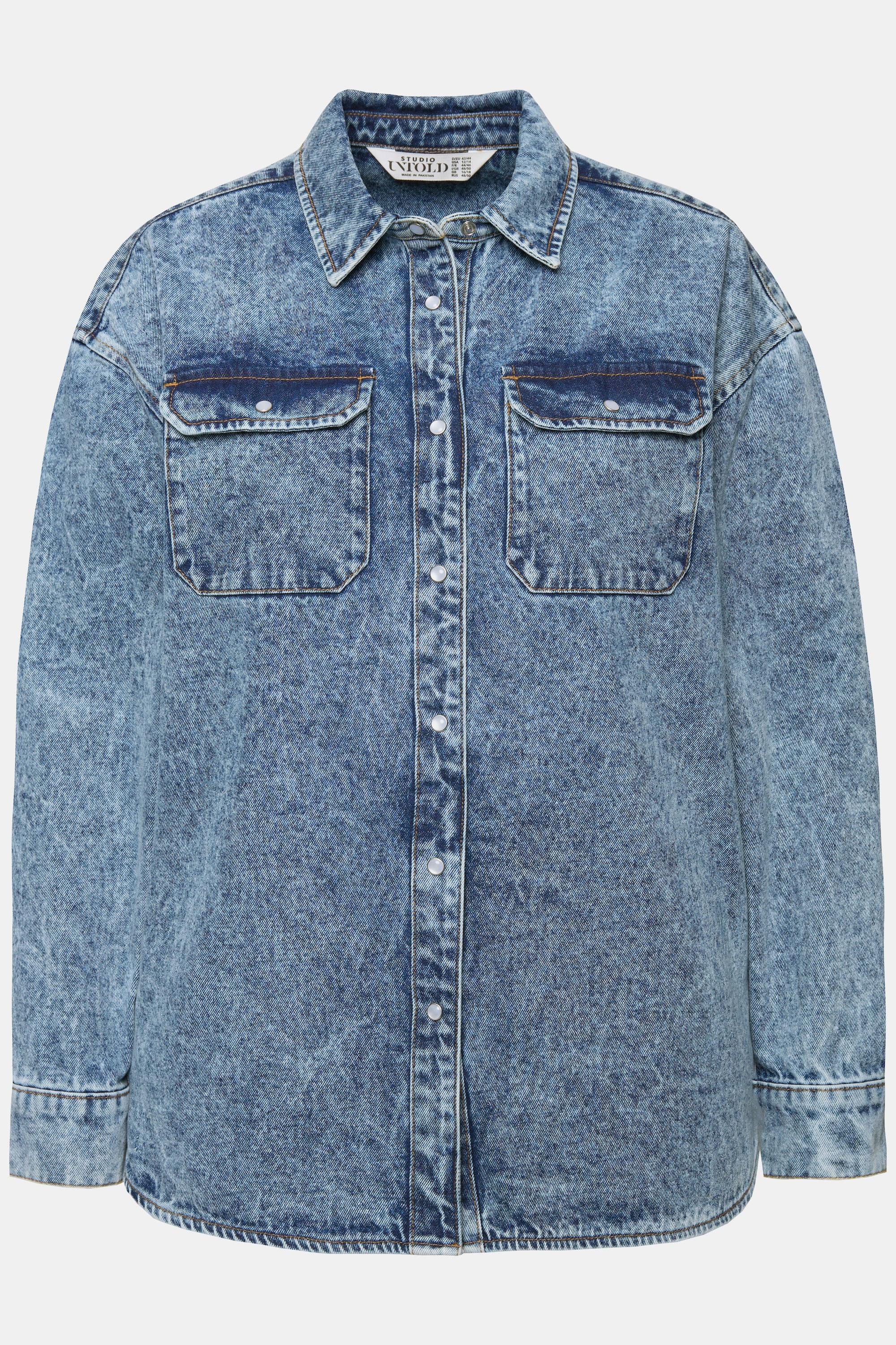 Studio Untold  Chemise en jean oversized au look vintage, manches longues 