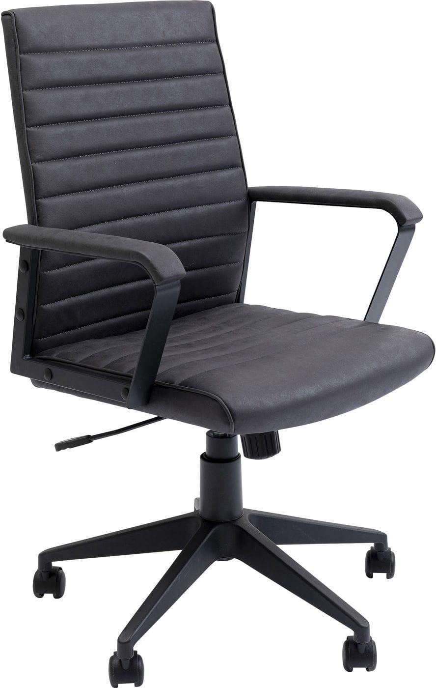 mutoni Chaise de bureau pivotante Labora Noir  