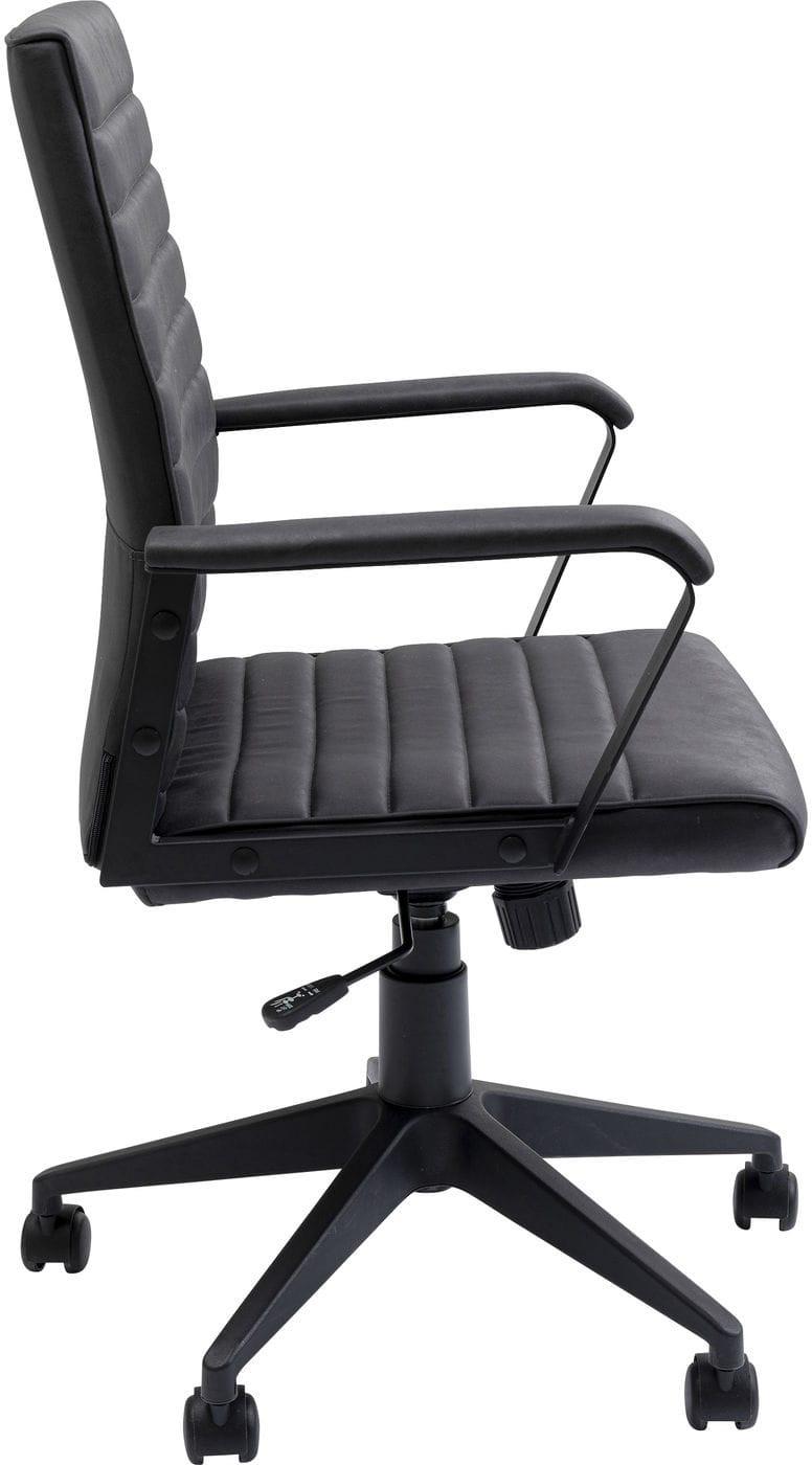 mutoni Chaise de bureau pivotante Labora Noir  