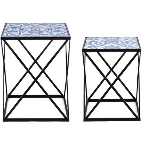 mutoni Table d&#039;appoint Neapolis K24 (lot de 2)  