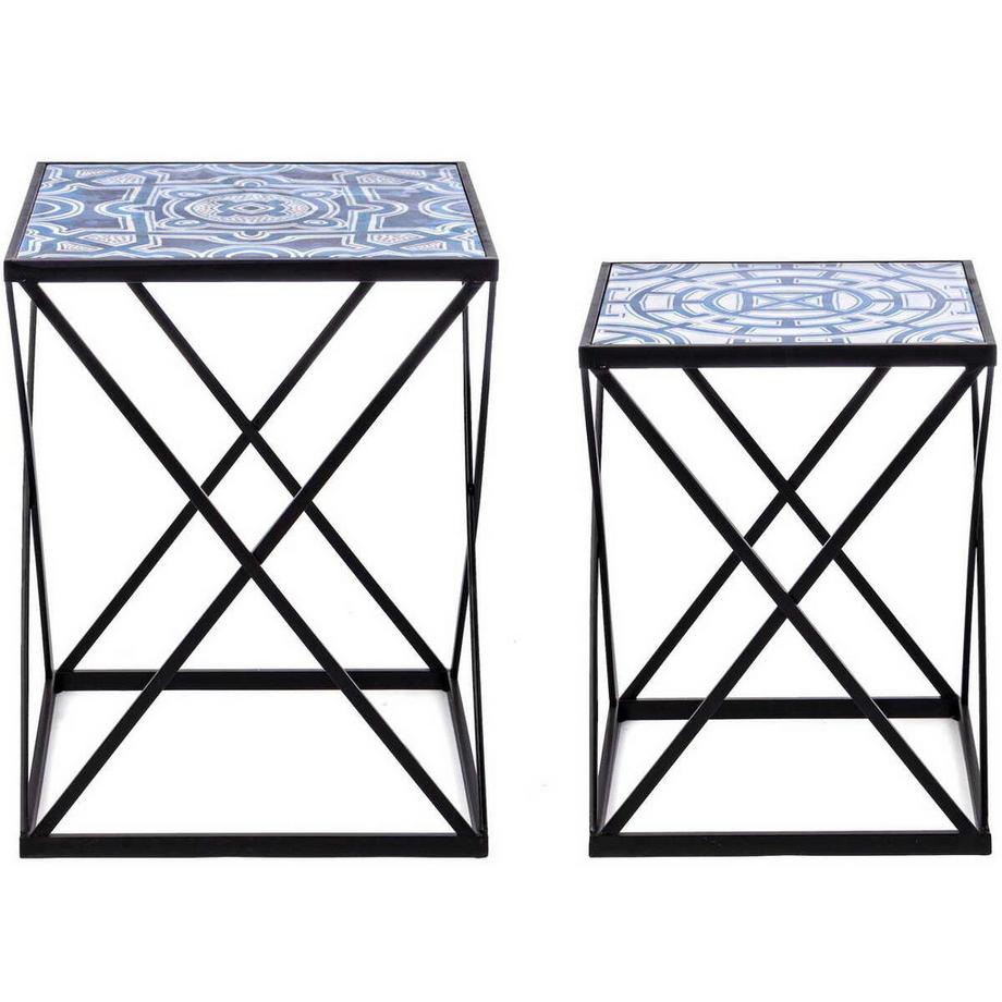 mutoni Table d&#039;appoint Neapolis K24 (lot de 2)  