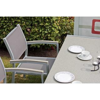 mutoni pleasure Gartentisch Grace Glas hellgrau 150x90  