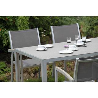 mutoni pleasure Gartentisch Grace Glas hellgrau 150x90  