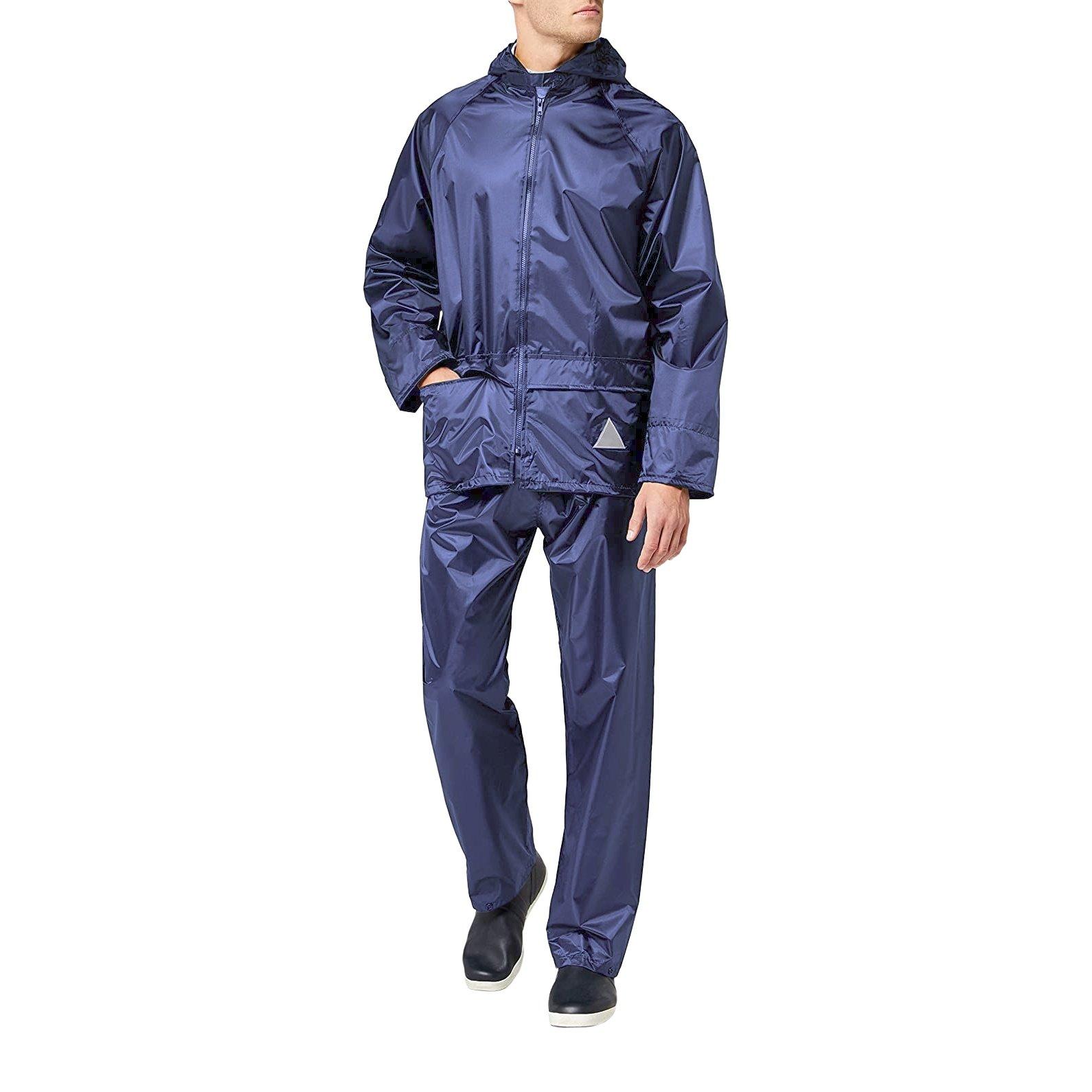 Image of Regenanzug Bestehend Aus Regenjacke Und Regenhose, Wasserdicht Herren Königsblau S