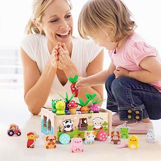 Activity-board  Jeu de carottes en bois Jouet en bois pour enfants Jouet de motricité 