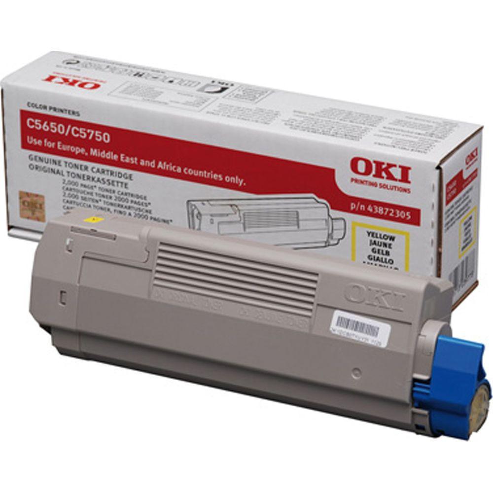 OKI  OKI Toner yellow 43872305 C5650/5750 2000 Seiten 