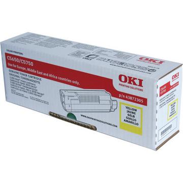 OKI Toner yellow 43872305 C5650/5750 2000 Seiten