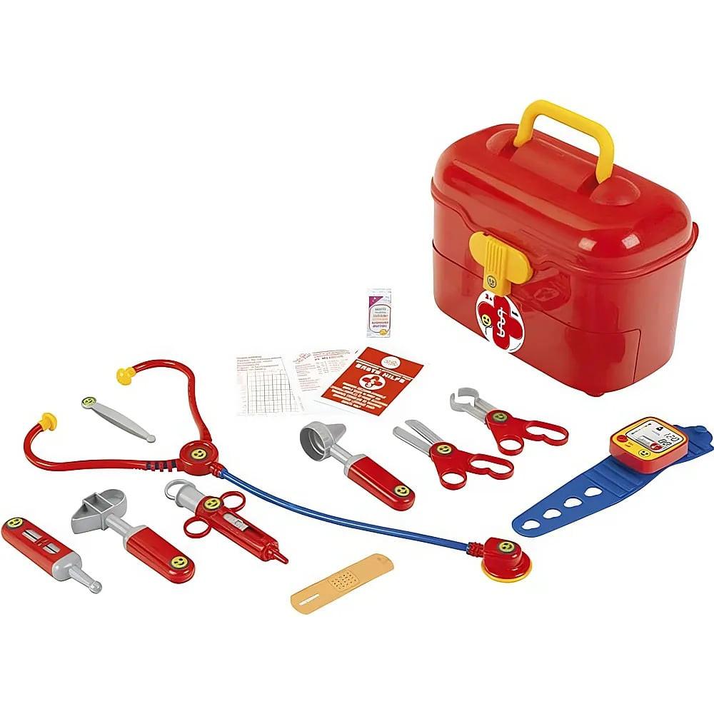 Image of Doktor Etagen Koffer Rot Bunt