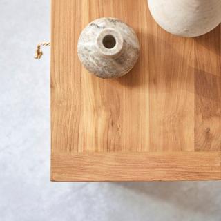 Tikamoon Nachttisch aus massivem Teakholz Minimalys  