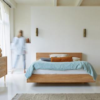 Tikamoon Letto in teak massello 160x200 cm Flat  