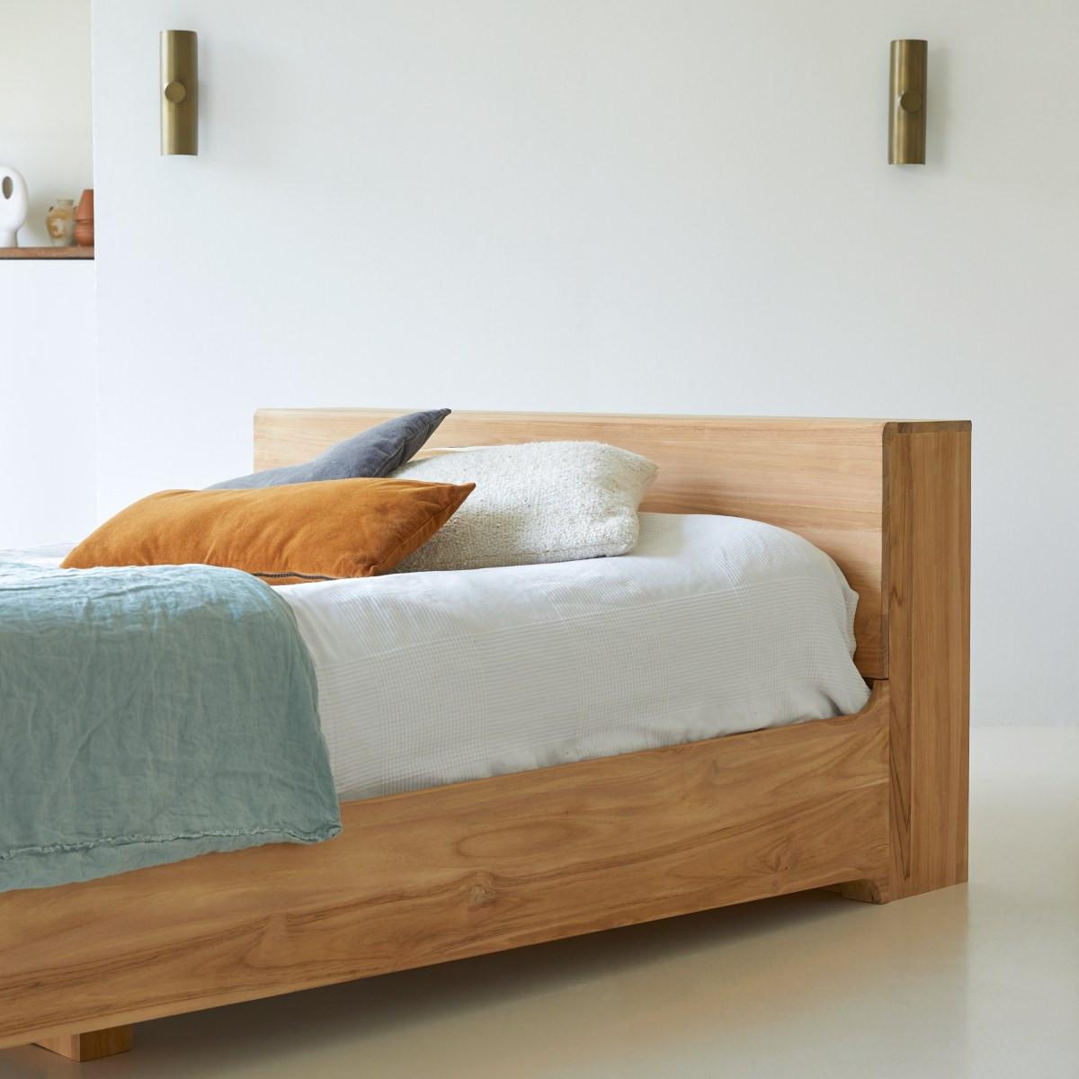 Tikamoon Letto in teak massello 160x200 cm Flat  