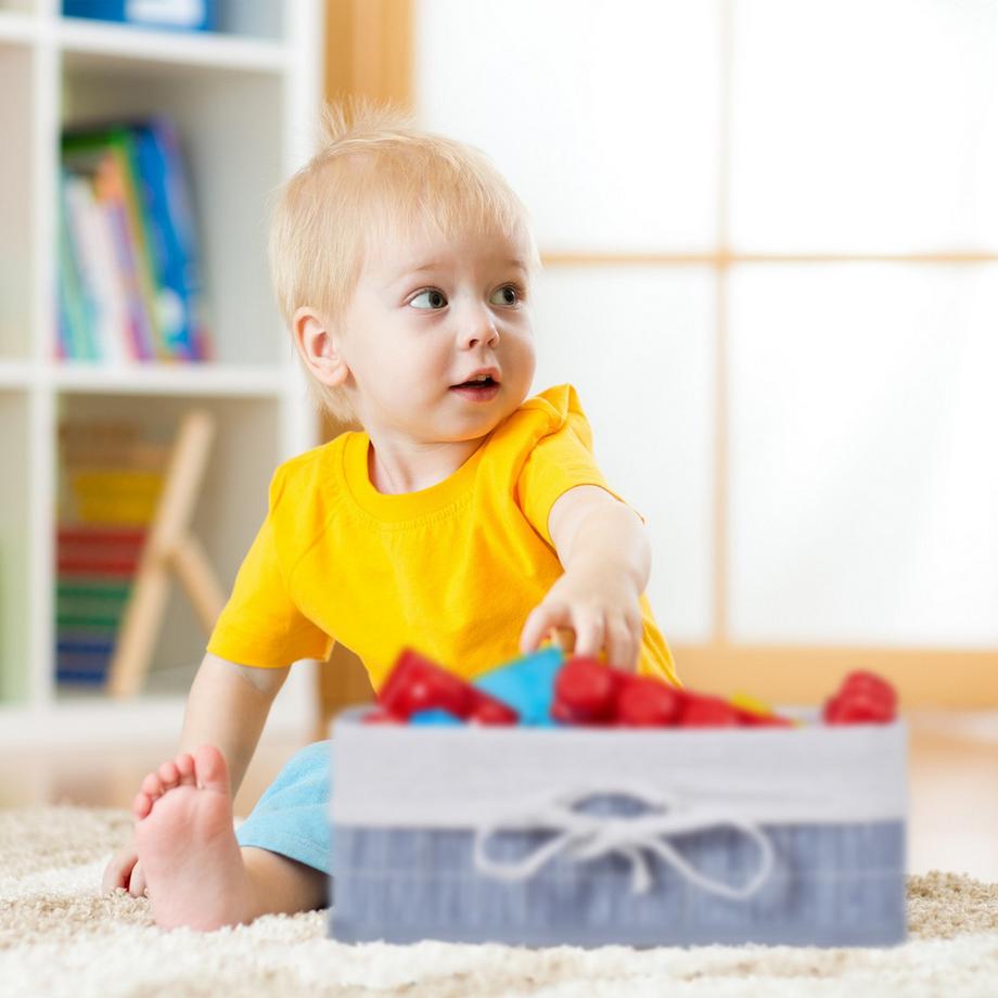 Northio Lot de 3 paniers de rangement en bambou  