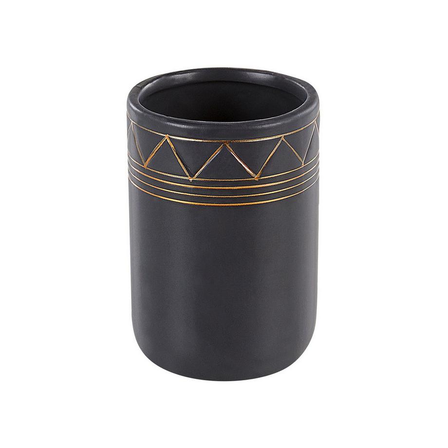 Beliani Set da 5 accessori per il bagno en Ceramica Glamour LANCO  