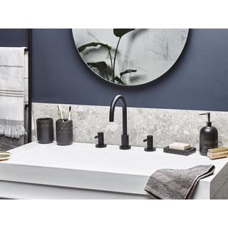 Beliani Set accessoires de salle de bain en Céramique Glamour LANCO  