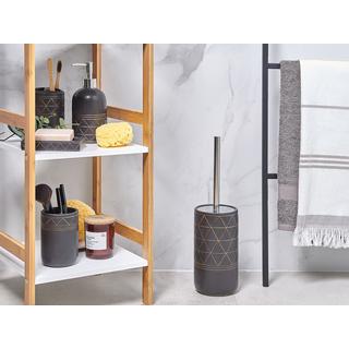 Beliani Set de 5 accessoires de salle de bain en Céramique Glamour LANCO  