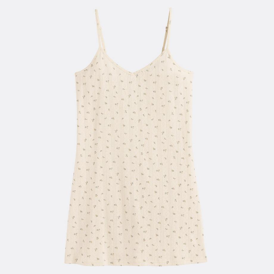 La Redoute Collections Spitzenmasche Negligé Reine Baumwolle  