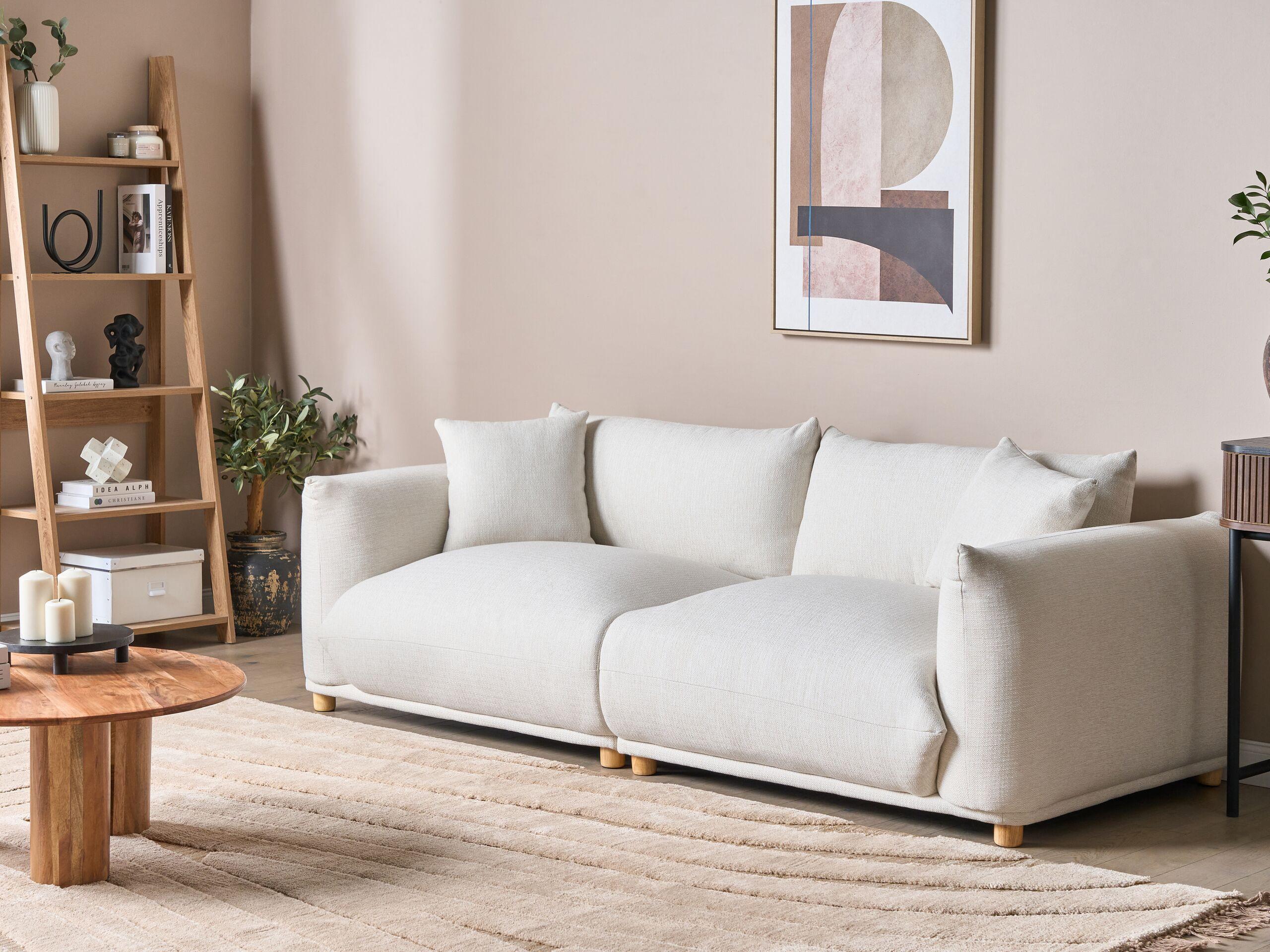 Beliani 3 Sitzer Sofa aus Polyester Klassisch LUVOS  