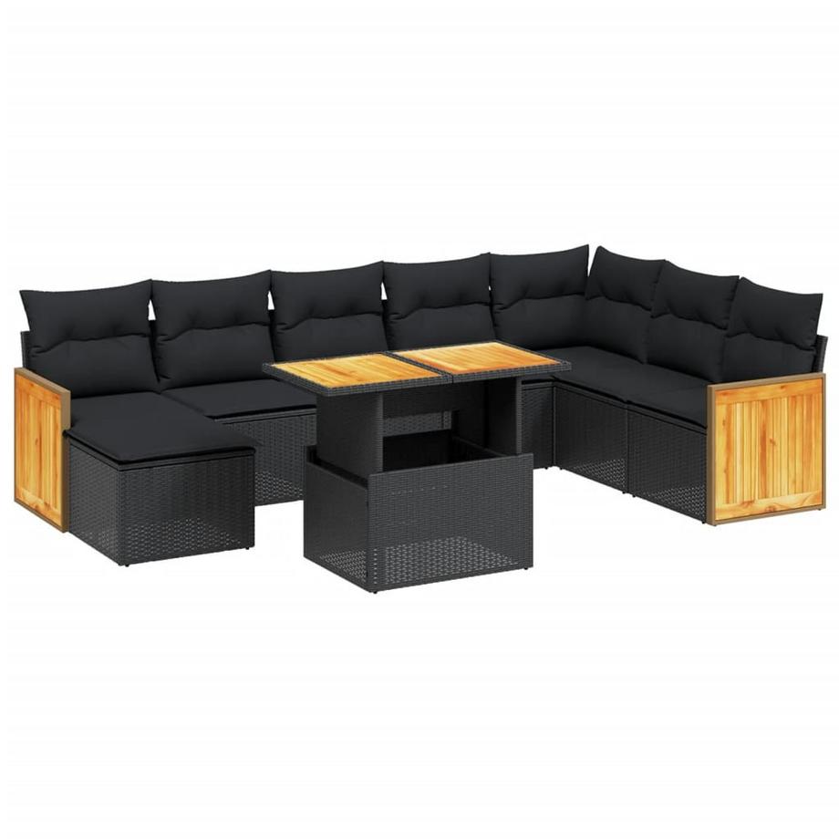 set divano da giardino Polirattan