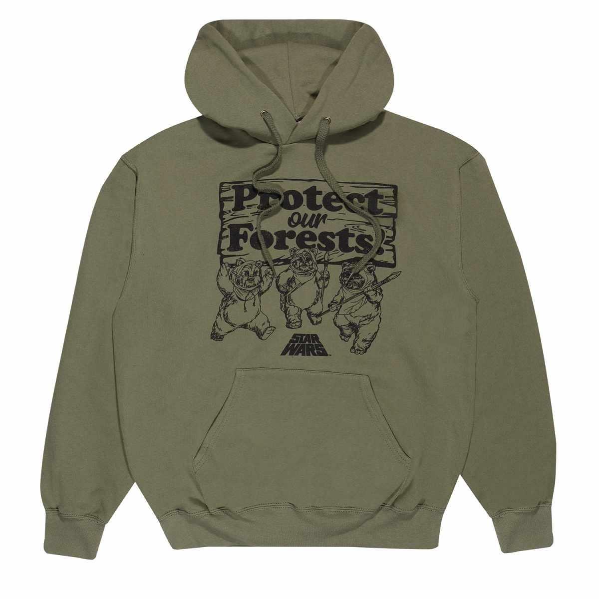Image of Protect Our Forests Kapuzenpullover Damen Olivegrün M