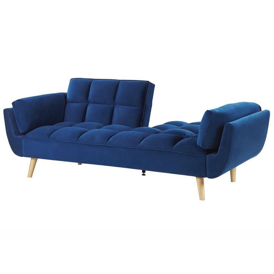 Beliani Schlafsofa aus Samtstoff Retro ASBY  