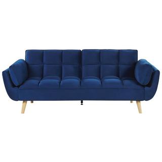 Beliani Schlafsofa aus Samtstoff Retro ASBY  