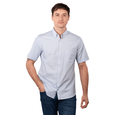BRAX Dan Camicia Button Down Maniche Corte  