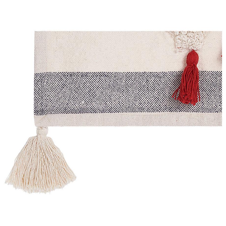 Beliani Boho NAMTAR Baumwoll Kuscheldecke  