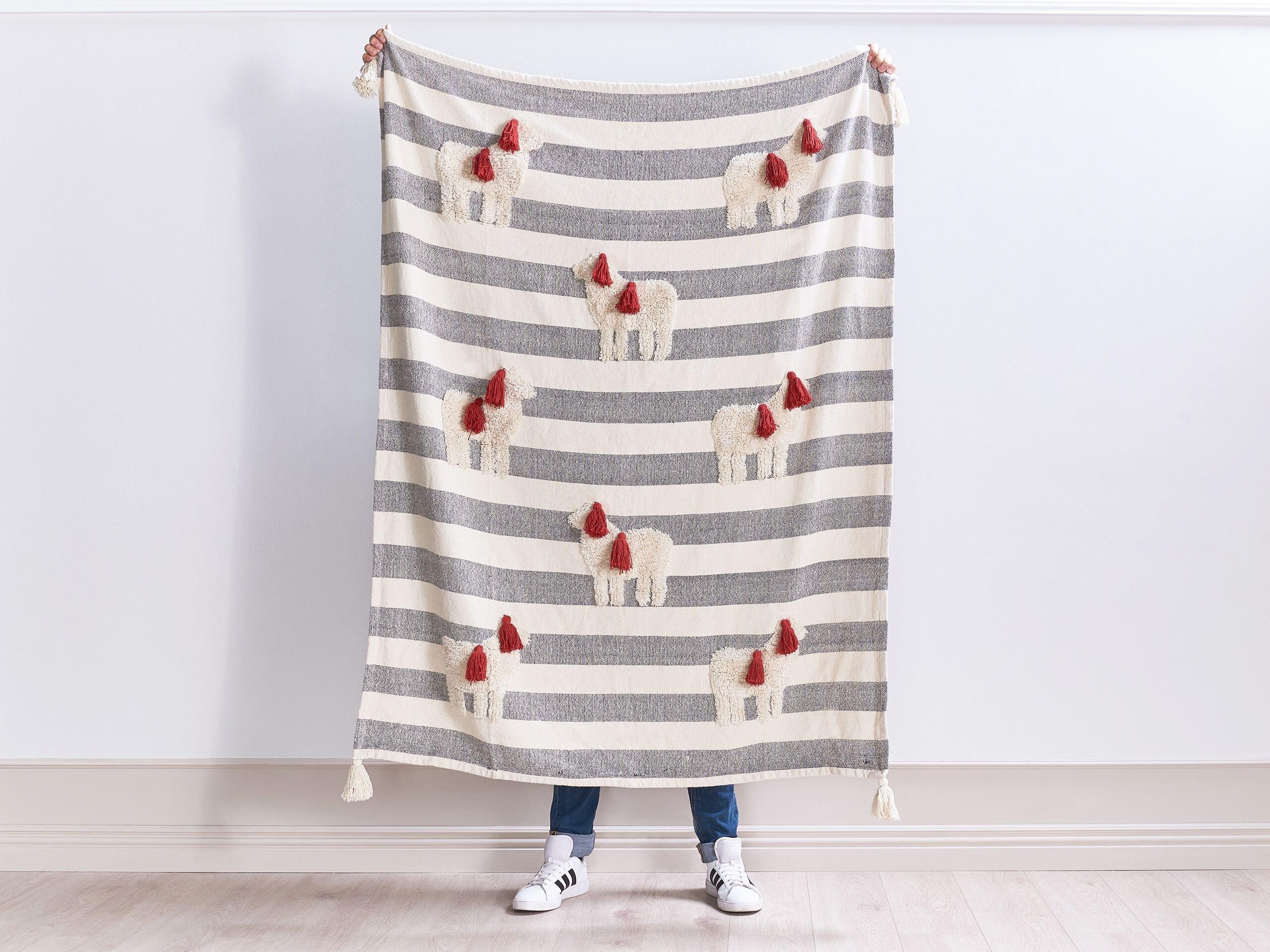 Beliani Boho NAMTAR Couverture en Coton  