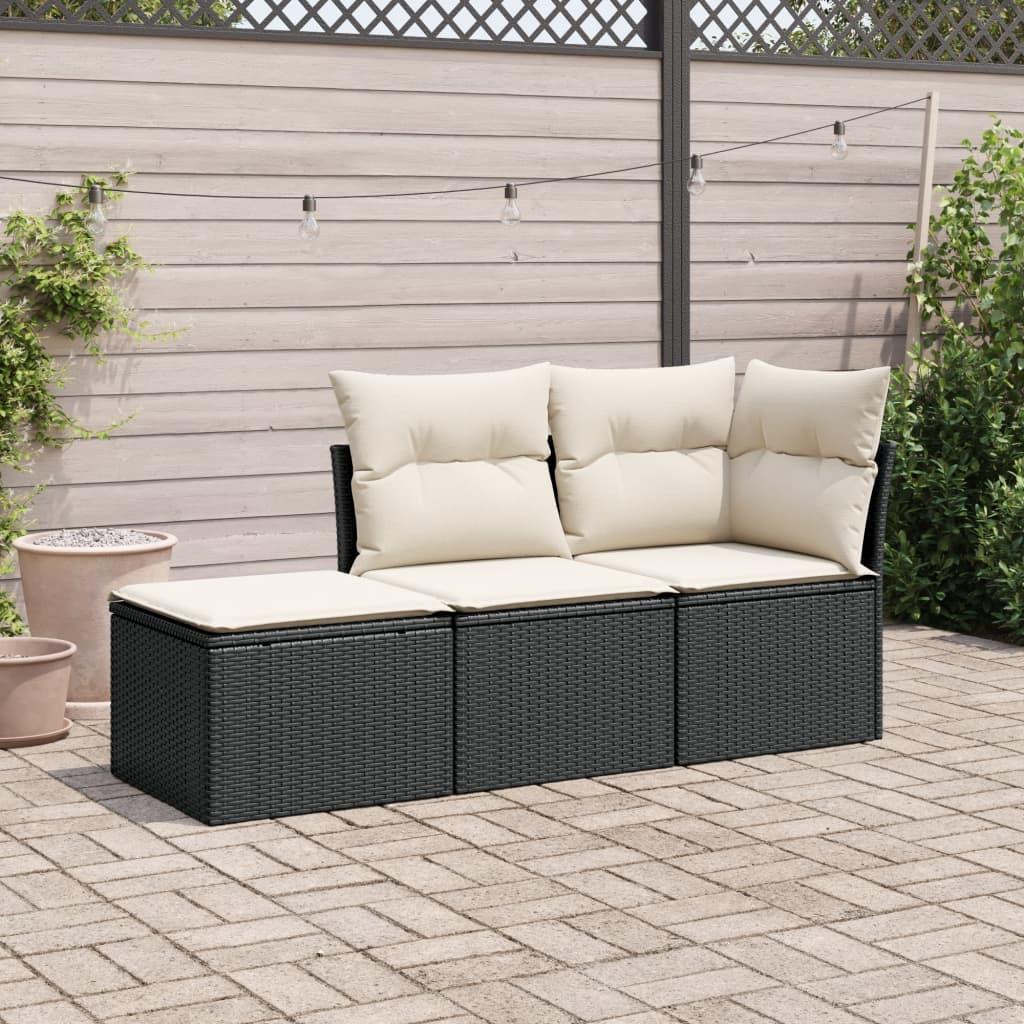 VidaXL set divano da giardino Polirattan  