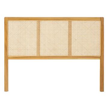 Tête de lit en cannage 160 cm - Teck et rotin - Naturel - CELAYA II