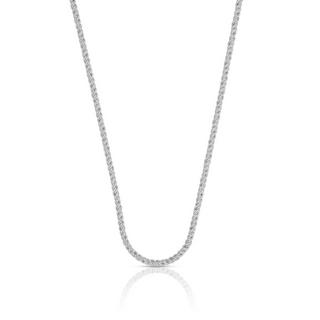 MUAU Schmuck  Collier Doppelanker Weissgold 750, 1.9mm, 55cm 