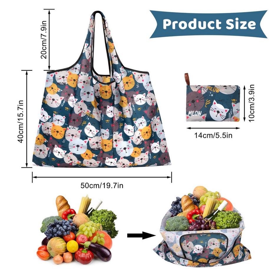 Only-bags.store Sac de courses pliable réutilisable  