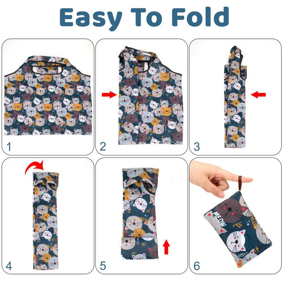 Only-bags.store Sac de courses pliable réutilisable  