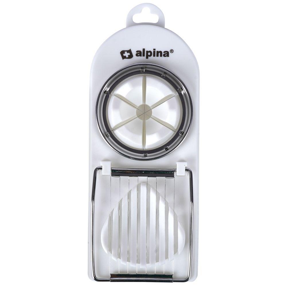 ALPINA Coupe-œufs et diviseur d'œufs 2 en 1 : robuste, passe au lave-vaisselle  