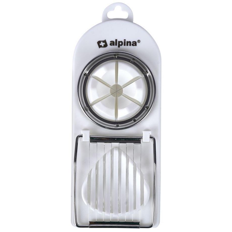 ALPINA Eierschneider und Eierteiler 2-in-1: Robust, spülmaschinenfest  
