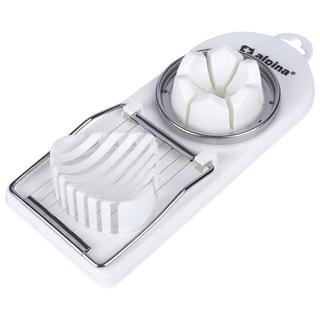 ALPINA Coupe-œufs et diviseur d'œufs 2 en 1 : robuste, passe au lave-vaisselle  