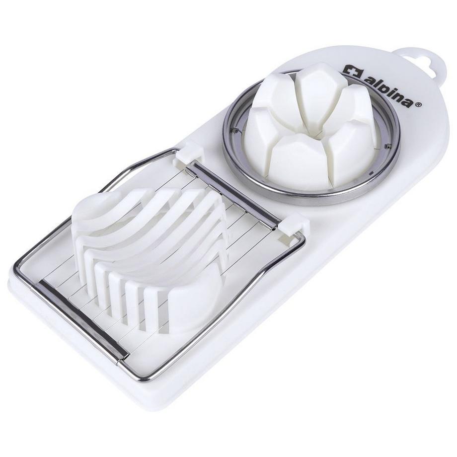 ALPINA Eierschneider und Eierteiler 2-in-1: Robust, spülmaschinenfest  