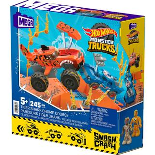Mega Construx  Hot Wheels Monster Trucks Tiger Shark Crash Wettkampf (245Teile) 
