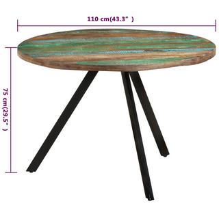 VidaXL Table à dîner bois  