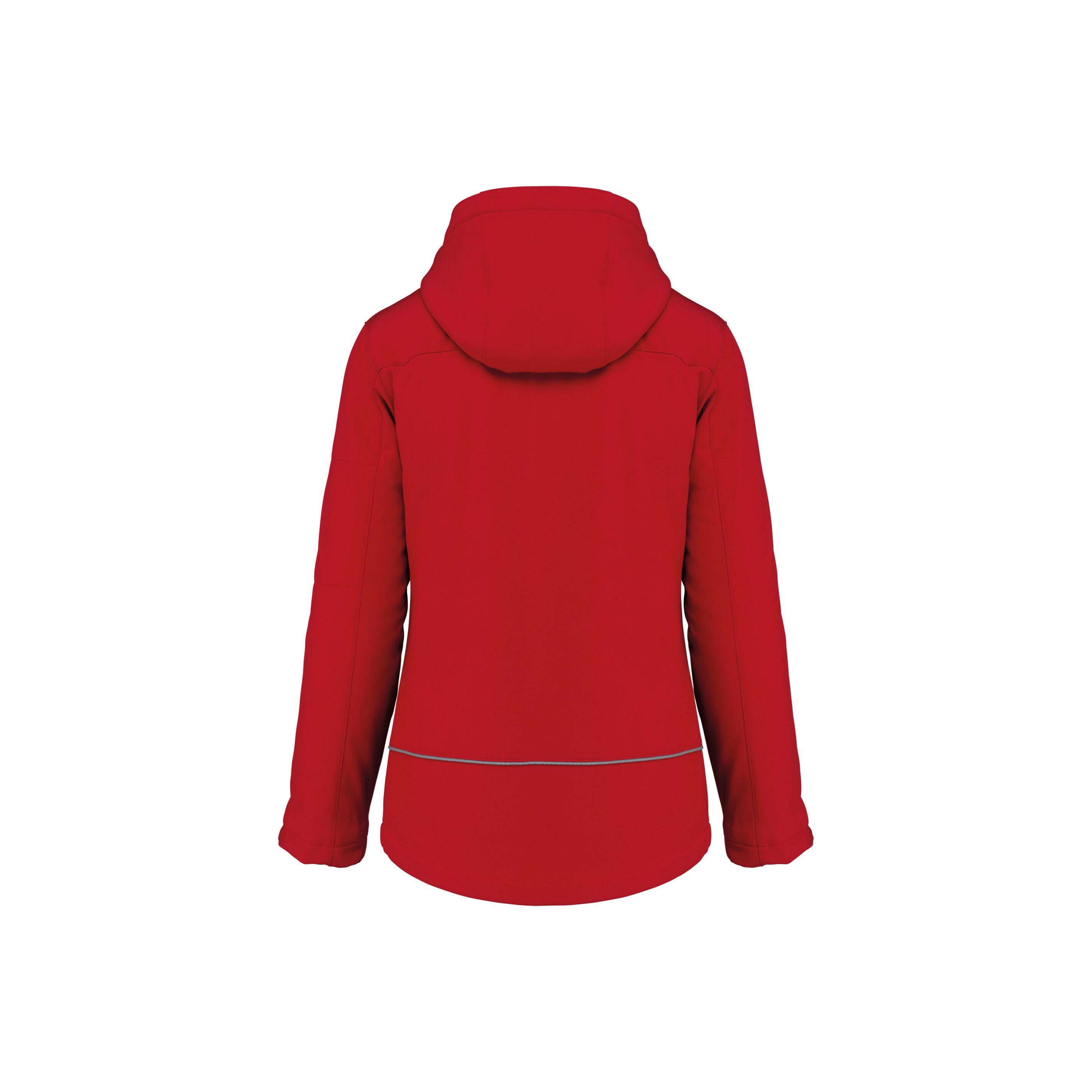 Kariban  damen softshe-hoodie-jacke mit futter 