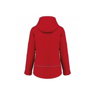 Kariban  damen softshe-hoodie-jacke mit futter 