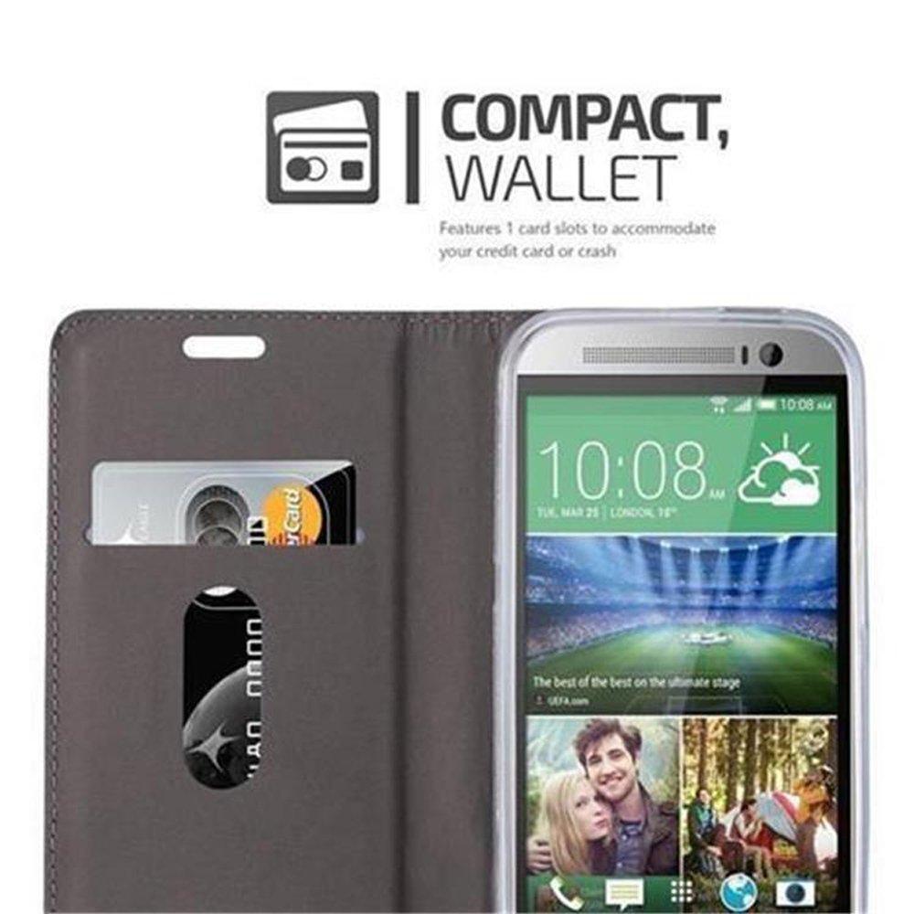 Cadorabo  Housse compatible avec HTC ONE M8 - Coque de protection avec fermeture magnétique, fonction de support et compartiment pour carte 