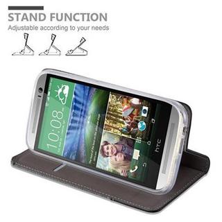 Cadorabo  Housse compatible avec HTC ONE M8 - Coque de protection avec fermeture magnétique, fonction de support et compartiment pour carte 