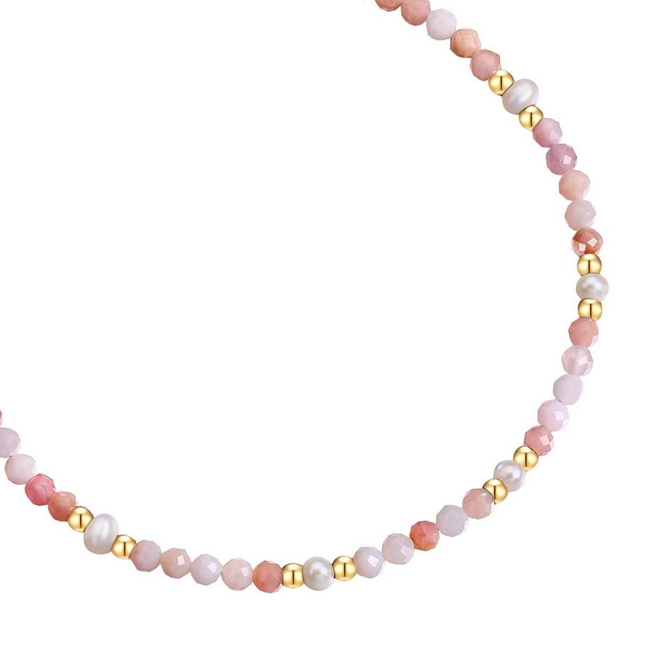 Glanzstücke München  Bracelet acier inoxydable opale perle d'eau douce 