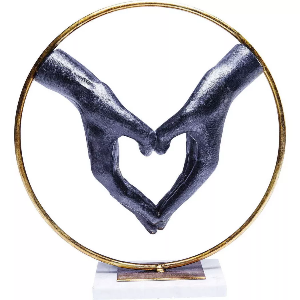Kare Design Dekoobjekt "Deko Objekt Elements Heart Hand 33cm"