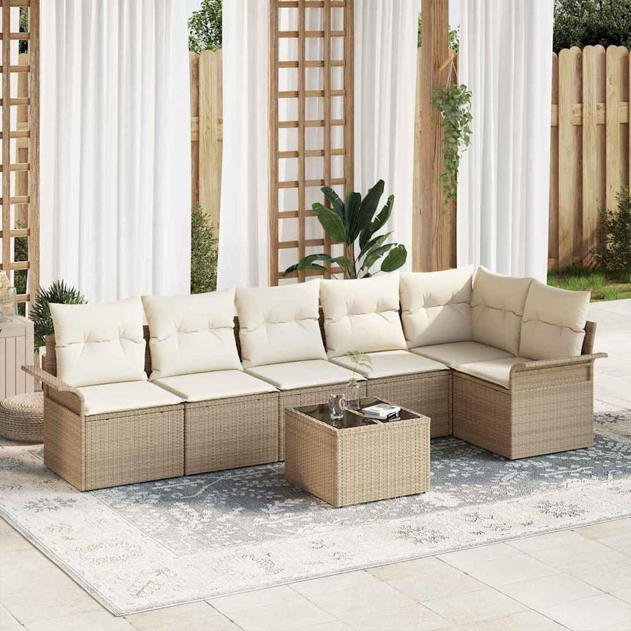 VidaXL Set Divano da Giardino Polyrattan  