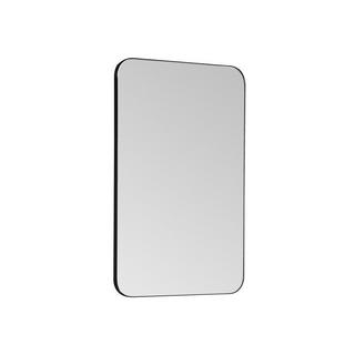 Vente-unique Badezimmerspiegel rechteckig - 80 x 50 cm - Schwarzer Umriss - DEMETRIA  