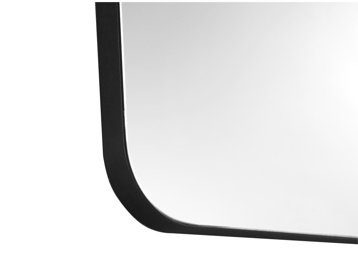 Vente-unique Miroir de salle de bain rectangle contour noir - 50x80 cm - DEMETRIA  